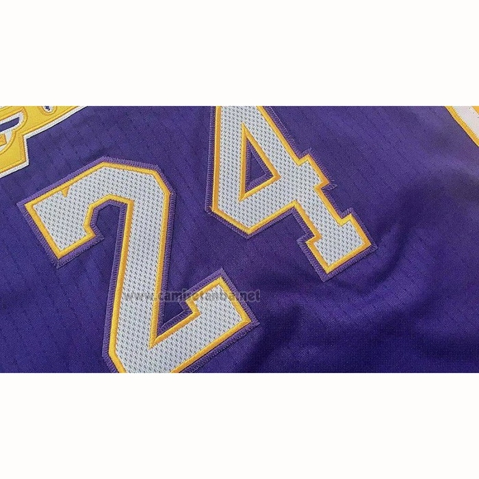 Camiseta Los Angeles Lakers Kobe Bryant #24 Violeta